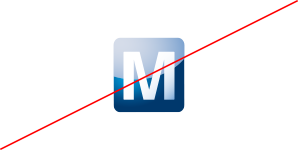 No use la «M» como elemento independiente