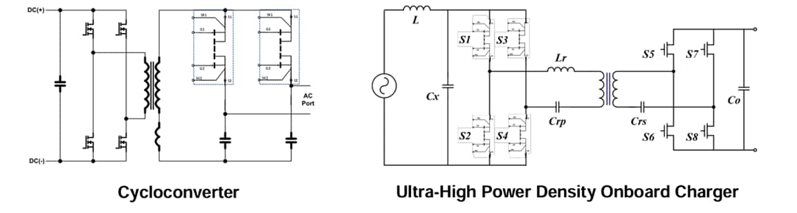 Application Circuit Diagram - Navitas Semiconductor NV6428 Bi-Directional GaNFast™ Power Switches
