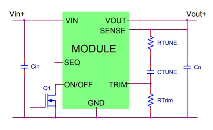 Block Diagram - ZZZ-Lineage Power / GE Critical Power MicroTLynx 12A Non-Isolated DC-DC Power Module