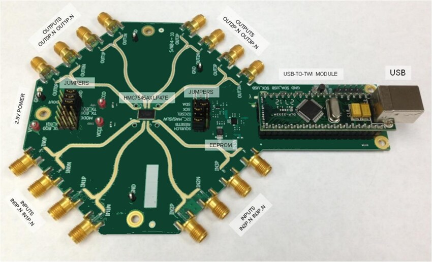 Analog Devices Inc. EVAL-HMC7545 Eval for HMC7545 Signal Conditioners Analog Devices Inc. EVAL-HMC7545 Eval for HMC7545 Signal Conditioners