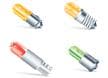 Luces de sustitución LED de miniaturización reducida T-1 3/4