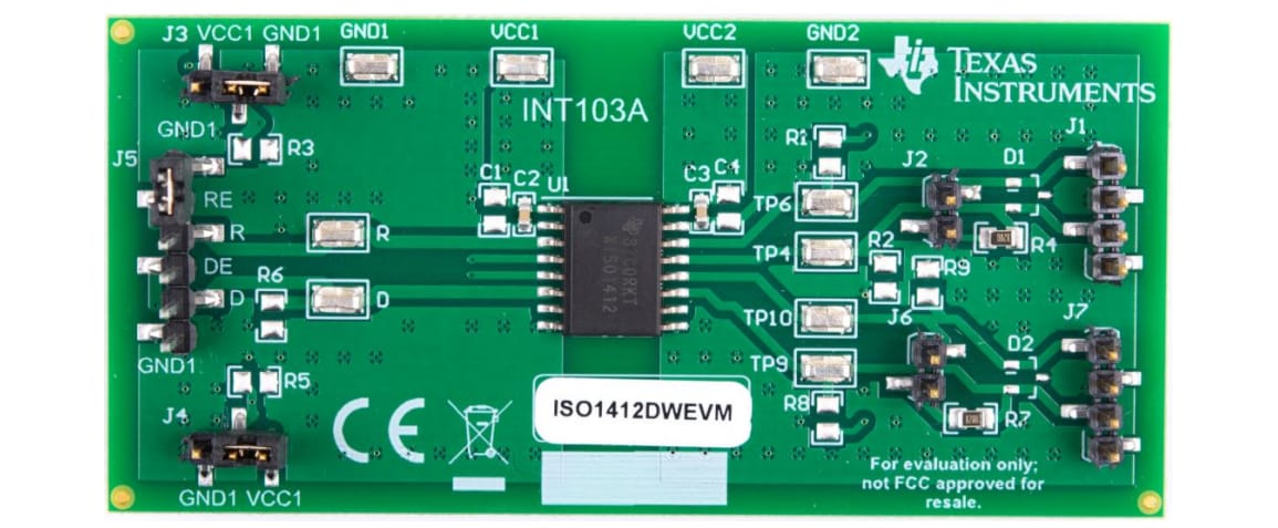 Location Circuit - Texas Instruments ISO1412DWEVM Evaluation Module