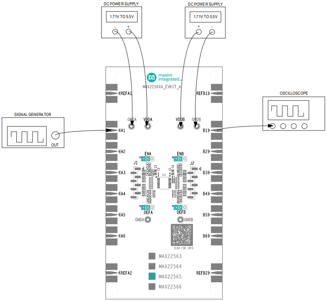 Mechanical Drawing - Analog Devices / Maxim Integrated MAX22565CAEVKIT Isolator Evaluation Kit Mechanical Drawing - Analog Devices / Maxim Integrated MAX22565CAEVKIT Isolator Evaluation Kit