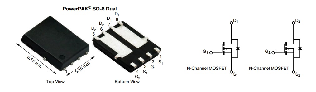 Vishay / Siliconix Si7252ADP Dual N-Channel 100V (D-S) MOSFET