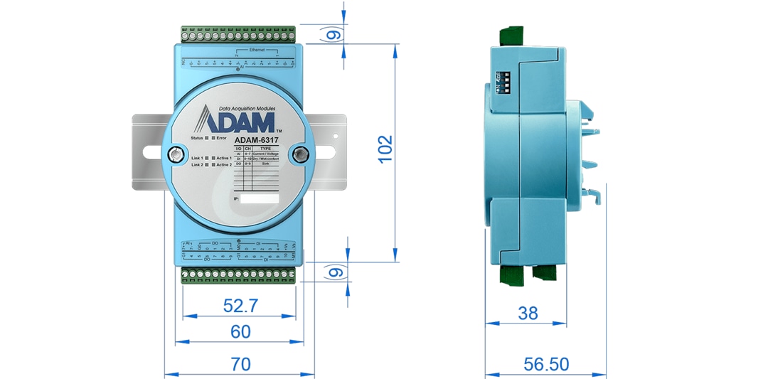Advantech ADAM-6300 OPC UA Ethernet I/O Modules Advantech ADAM-6300 OPC UA Ethernet I/O Modules
