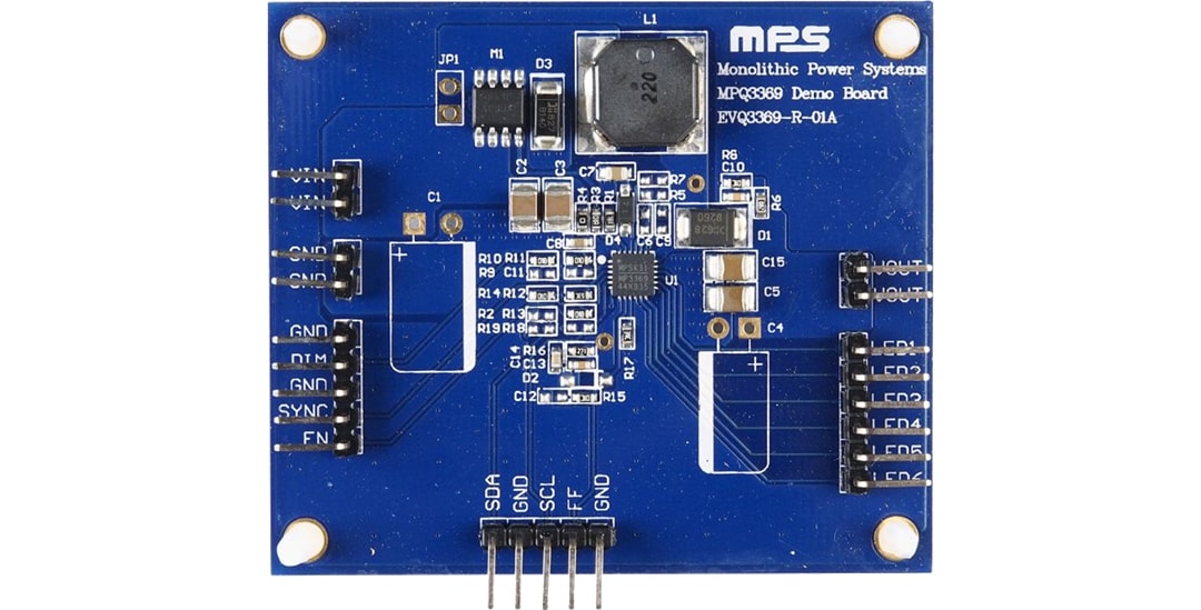 Monolithic Power Systems (MPS) EVQ3369-R-01A Evaluation Board Monolithic Power Systems (MPS) EVQ3369-R-01A Evaluation Board