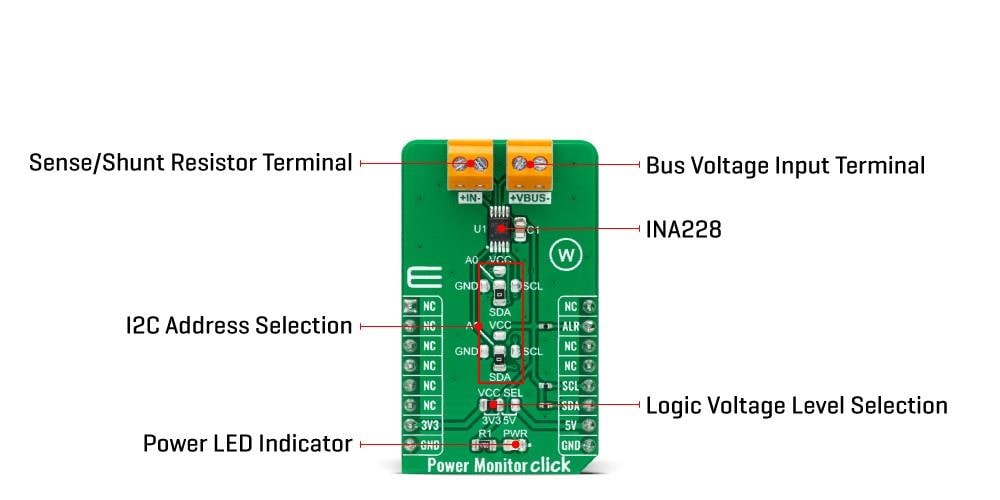 Mikroe Power Monitor Click
