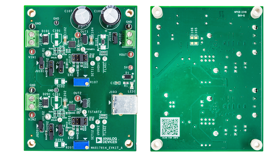 Analog Devices / Maxim Integrated MAX17614EVKIT Evaluation Kit