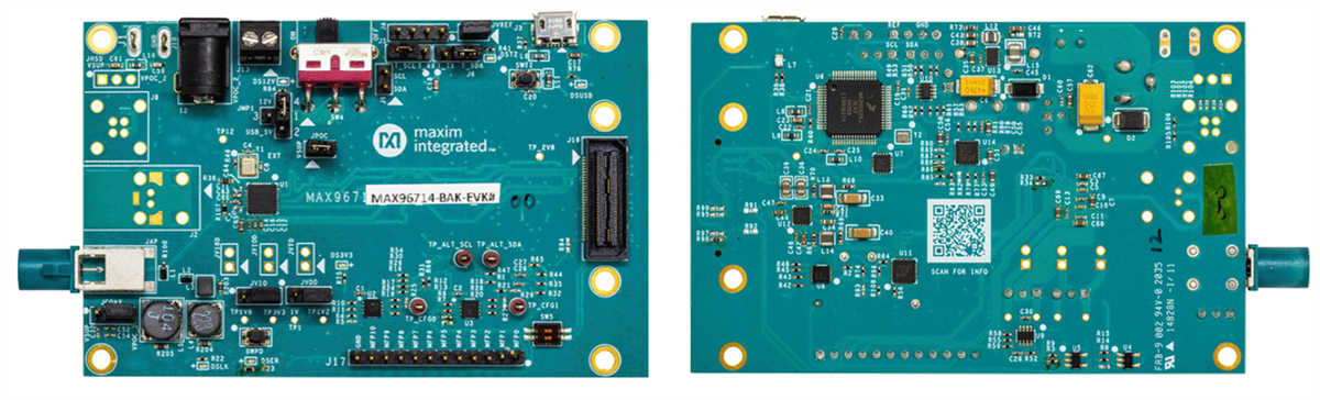 Analog Devices / Maxim Integrated MAX96714/F/REVKIT Evaluation Kits Analog Devices / Maxim Integrated MAX96714/F/REVKIT Evaluation Kits