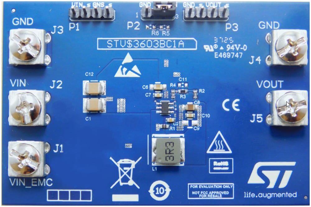 Mechanical Drawing - STMicroelectronics STEVAL-3603BC1 Evaluation Board
