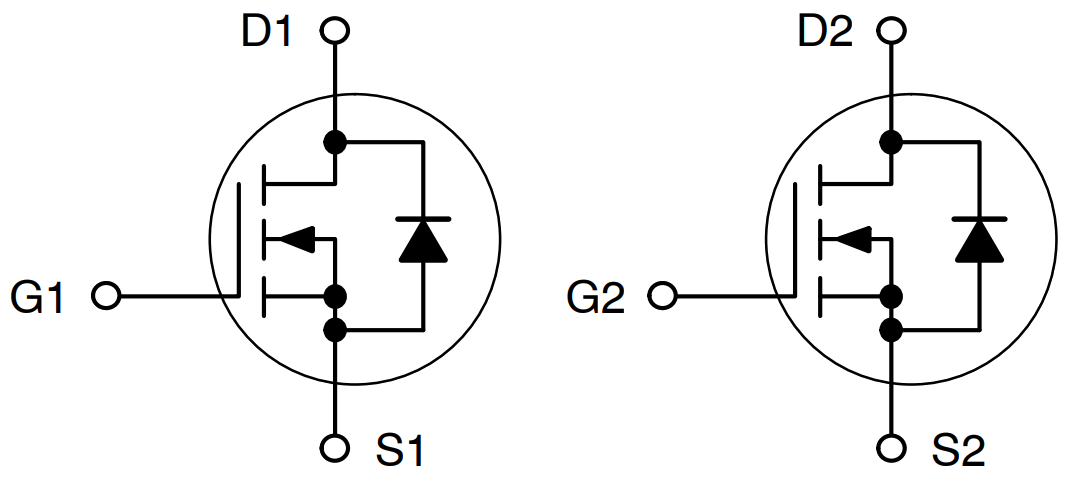 onsemi NVMFD5877NL Dual N-Channel MOSFET