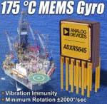 Giroscopio antivibración para altas temperaturas ADXRS645 de Analog Devices