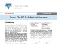 Nota de aplicación: MELF con película de carbono
