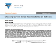 Nota de aplicación: Selección de resistencias de detección de corriente