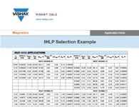 Nota de aplicación: Ejemplo de selección de IHLP