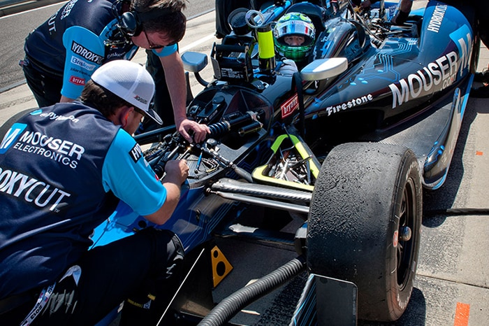 Mouser-sponsored KV Racing Technology No. 11 car Mouser-sponsored KV Racing Technology No. 11 car